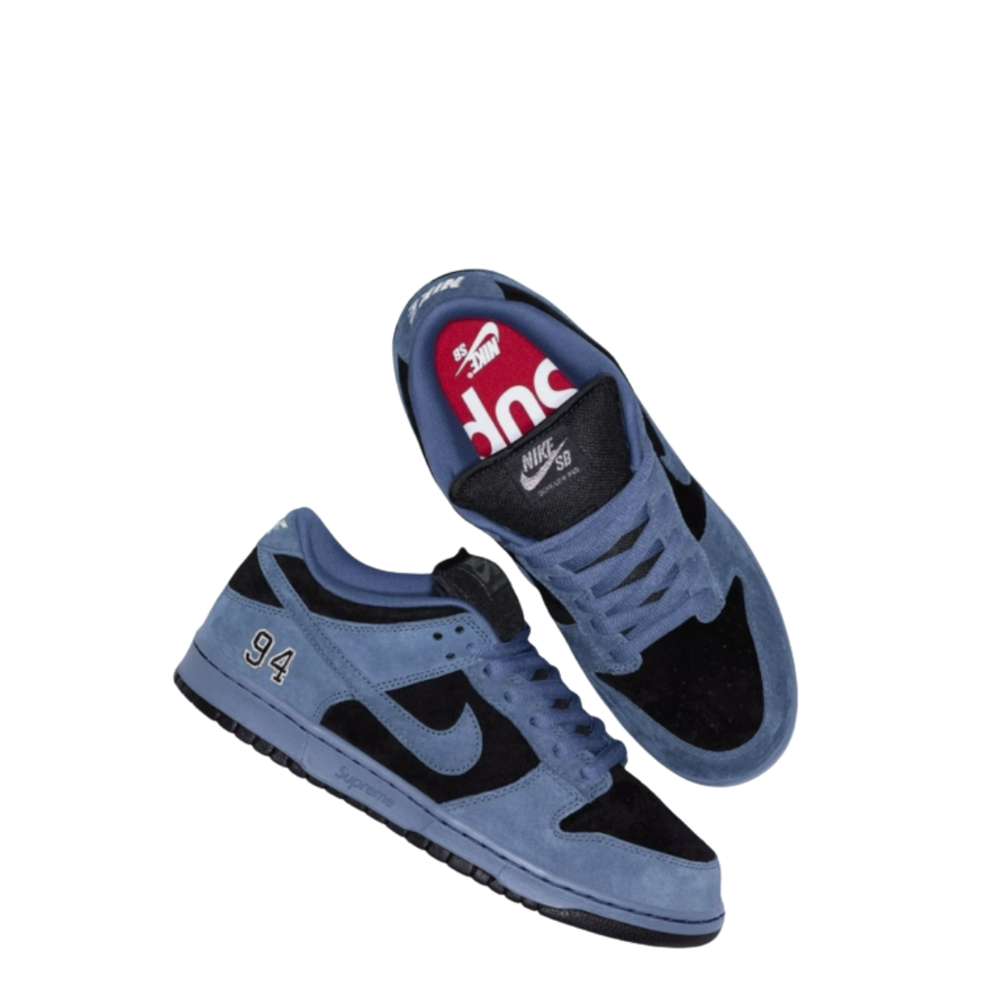 SB DUNK LOW x SUPREME 94 – BLACK BLUE